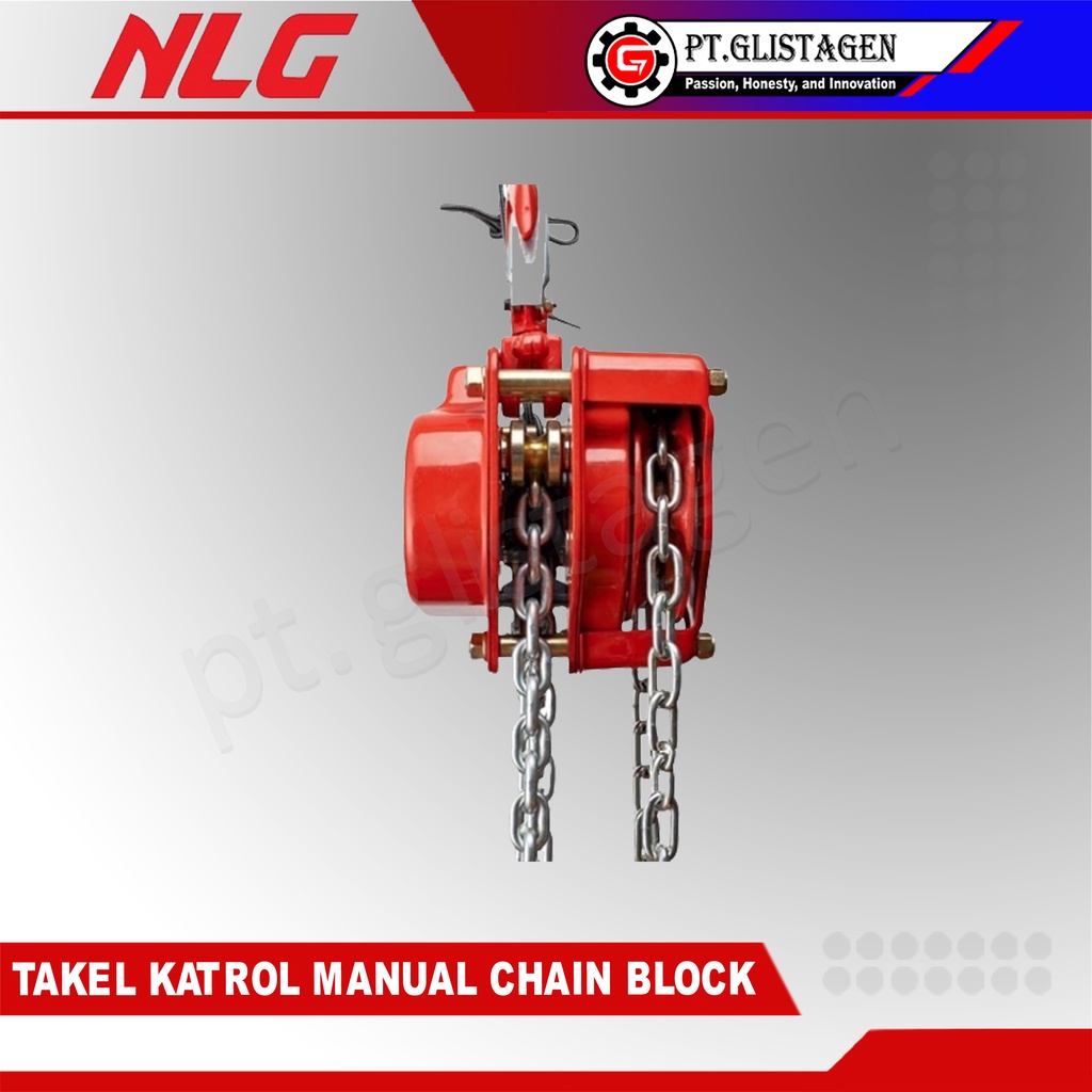 CHAIN BLOCK 1Ton x 5Meter Chain Hoist Katrol Kerekan Manual Takel