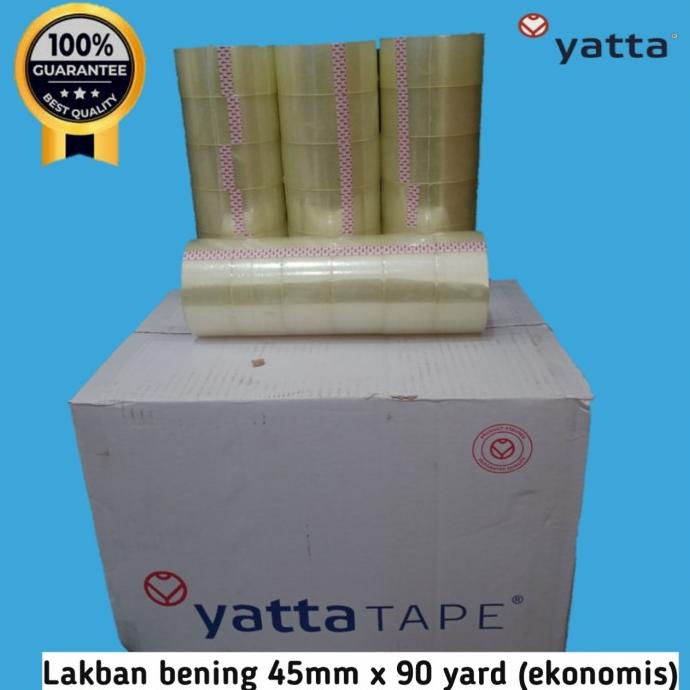 

DISKON Lakban Yatta Tape/Merah/Bening 90Yard Ekonomis (Dust @72 Roll)