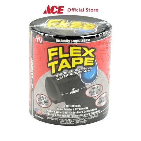 

TERMURAH ACE - Flex Tape Isolasi Karet Tahan Air 10 Cm - Hitam