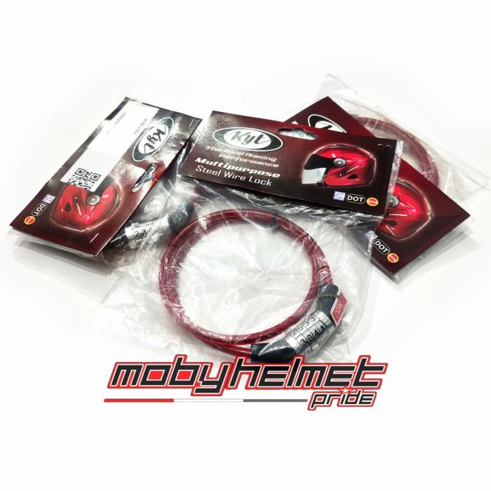 Terlaris Kyt Gembok Kunci Helm - Pengaman Helm - Wire Lock