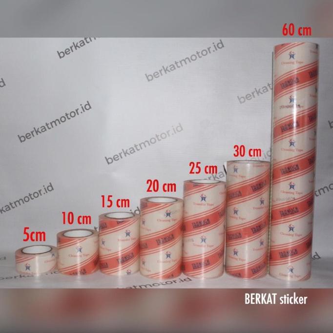 

BRG BARU TRANSFER / MASKING TAPE TRANSIGN 60 cm LAMINASI CUTTING STICKER STIKER