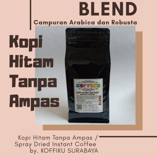 

Kekinian Jual Kopi Hitam BLEND/ Spray Dried Coffee/ Kopi Hitam Tanpa Ampas 200 gram ..
