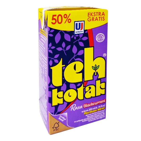 ULTRA TEH KOTAK BLACKCURRANT TP 300 ML