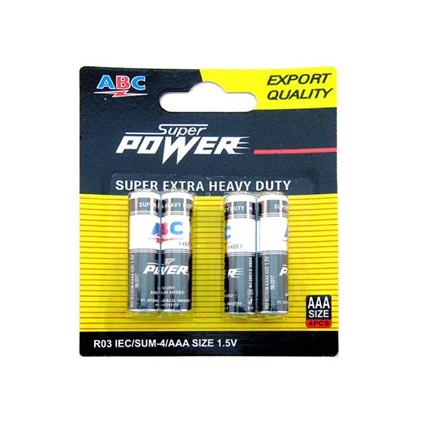 ABC SUPER POWER AAA4 - BATERAI