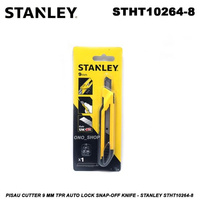 

Pisau Cutter 9 mm TPR Auto Lock Snap-Off Knife - Stanley STHT10264-8 perkakas 54PR23