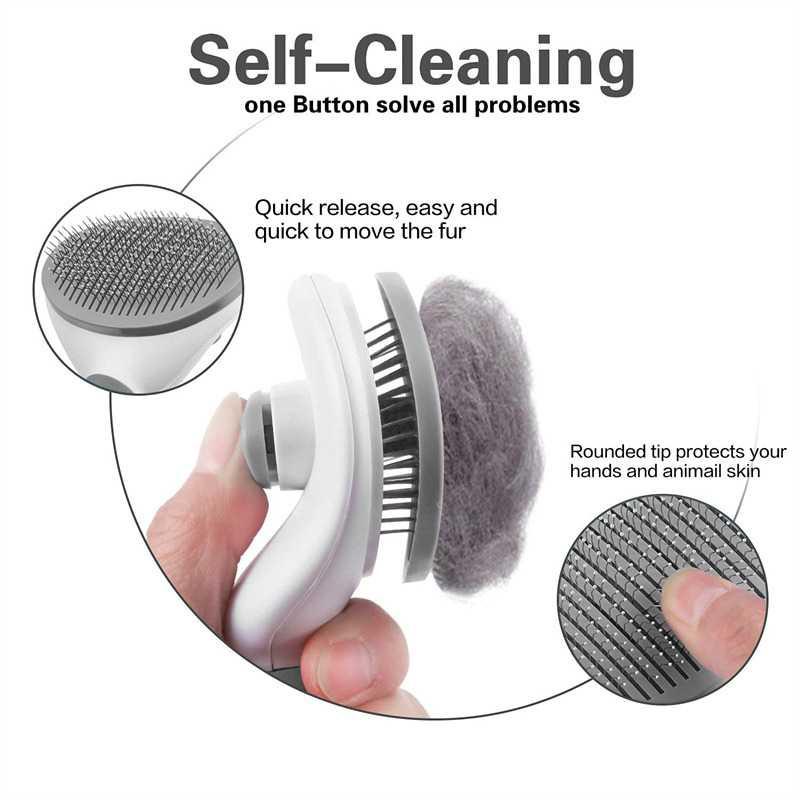 Cleanpet's Sisir Rambut Binatang Peliharaan Hair Removal Grooming Comb - T10