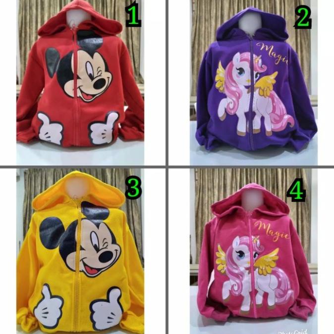 JAKET SWEATER HOODIE ANAK PEREMPUAN 3 4 5 6 7 8 9 tahun/KADO ULTAH