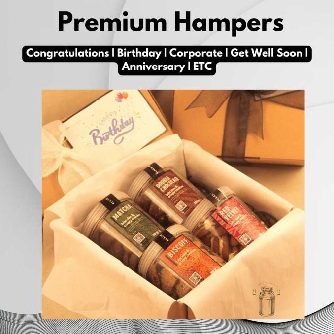 

[OPENING PROMO] PREMIUM HAMPERS 4 PCS CRISPY COOKIES JARS