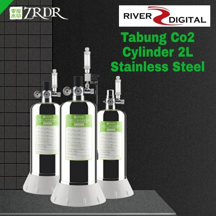 WYIN / ZRDR Tabung Co2 Cylinder 2L Stainless Generator DIY Cisod
