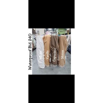 Kain meteran anti air anti ompol waterproof polos