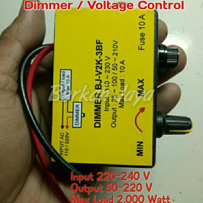 Dimmer 2000Watt 2000 Watt 220V AC BTA 16 BTA16 dilengkapi fuse