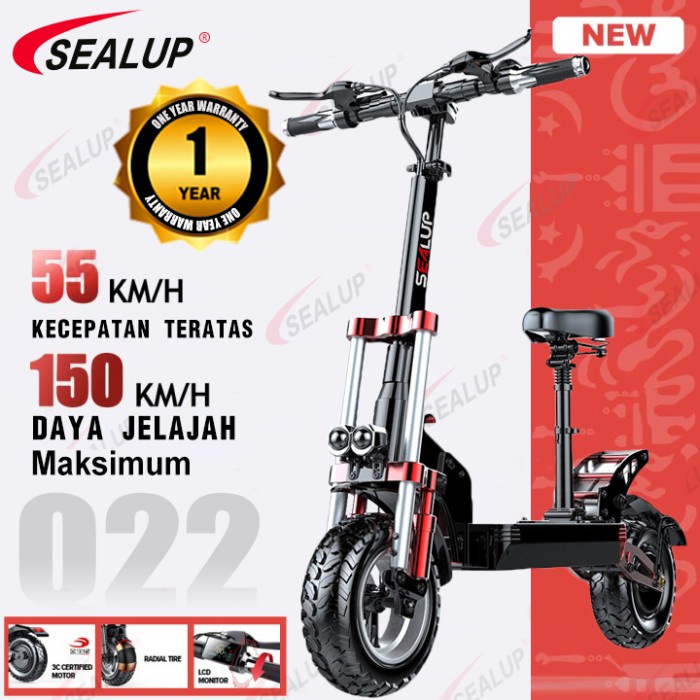 SEALUP Q22 Skuter Listrik Dewasa Murah Sepeda Electric Scooter