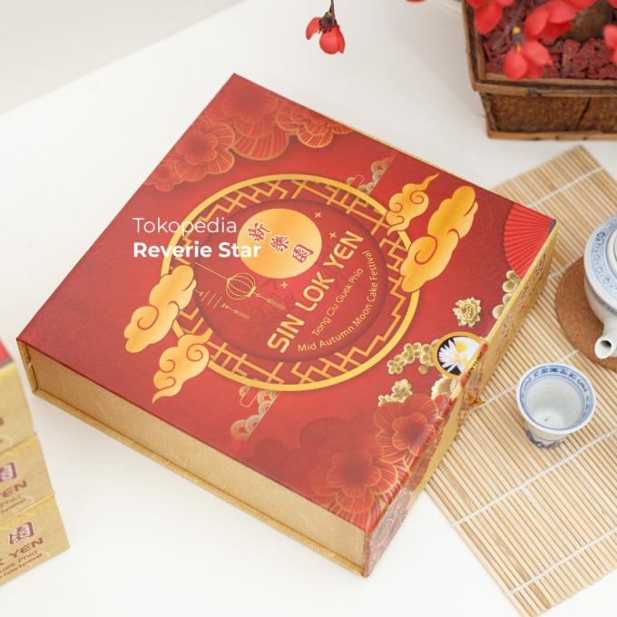 Kue Bulan / Moon Cake / Isi 2 / Non Vege / Non Telur / Tiong Chiu Pia