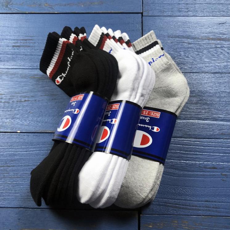 Baru CP003 Kaos Kaki Champion Original / Socks Champion Classic unisex pria wanita bisa untuk sekola