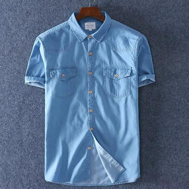 (Bayar Ditempat) Exchange23 Kemeja Pria AFTER Jeans / Kemeja Lengan Pendek / Kemeja Levis Pria / Kem