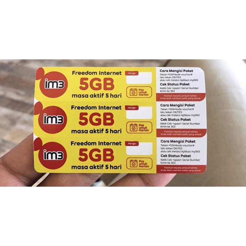 Voucher Indosat 5Gb / 5Hari