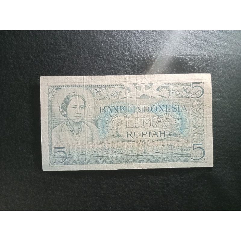 5 rupiah kartini seri budaya VF utuh prefik 5ZBX75431