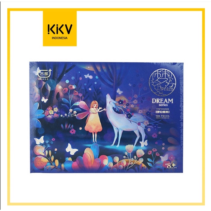 3Dpuzzle Kkv Gubu Puzzle Dream Series 2D Puzzle Jigsaw Ilustrasi Fantasi 500Pcs