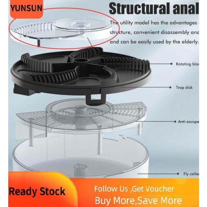 }}}}}}] Perangkap Lalat Berputar Otomatis Perangkap Lalat Ruma