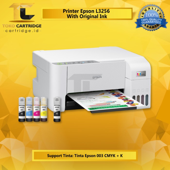 Printer Epson L3250 L 3250 Wifi Print Scan Copy Pengganti Epson L3150 - L3250 BLACK, TANPA TINTA