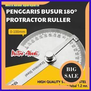 

Penggaris Busur 180 Stainless Steel Protractor Angle Ruler accessories 54PR23