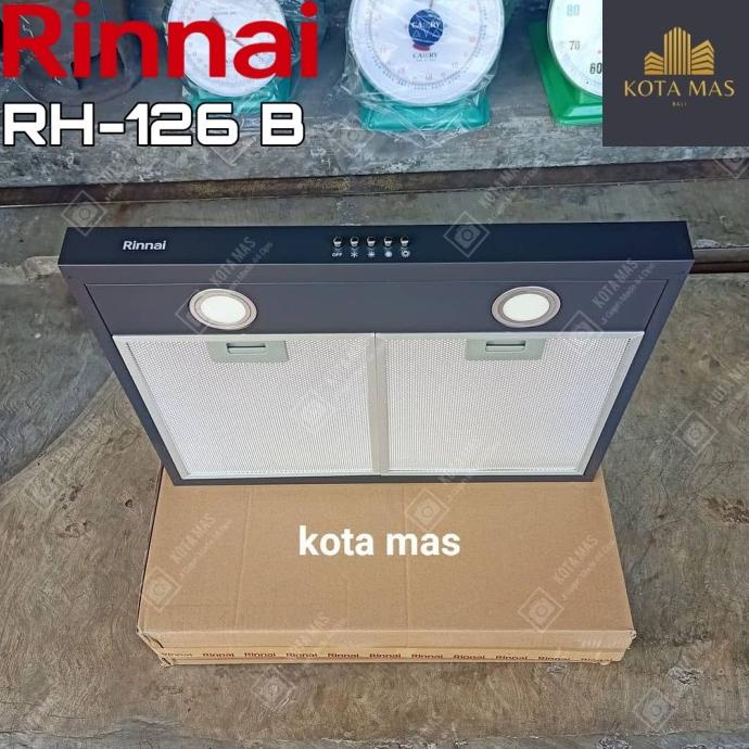 Buruan serbu] Penghisap Asap Kompor Rinnai Exhaust Penyedot Dapur Cooker Hood RH126B