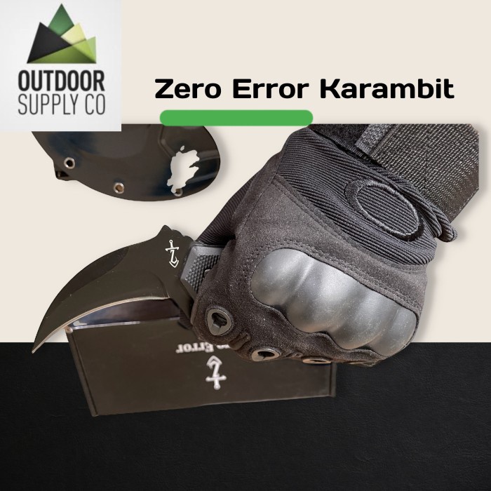 Zero Error Karambit Tactical Blade Factory Precision Knife W/ Holster