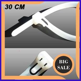 

Kabel Ties Bisa Buka / Reusable Cable Ties 30 CM Putih last stok 54PR23