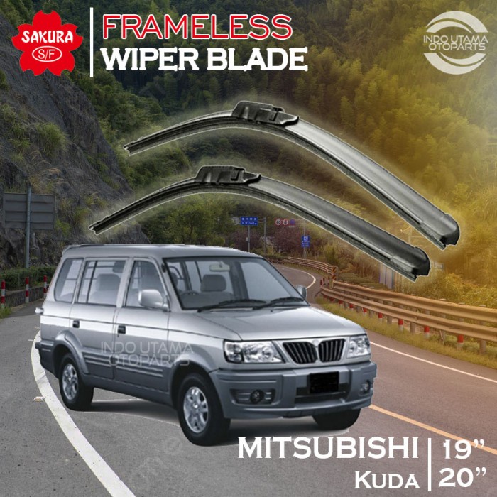 IUOS Wiper Frameless Mitsubishi Kuda Karet Kaca Mobil SAKURA
