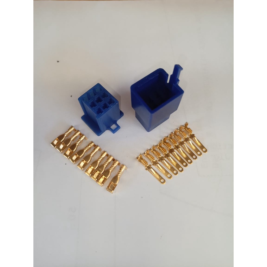 SOKET 9 PIN SKUN KECIL BIRU / SOCKET KABEL 9 PIN SKUN KECIL / KONEKTOR KABEL 9 PIN KECIL