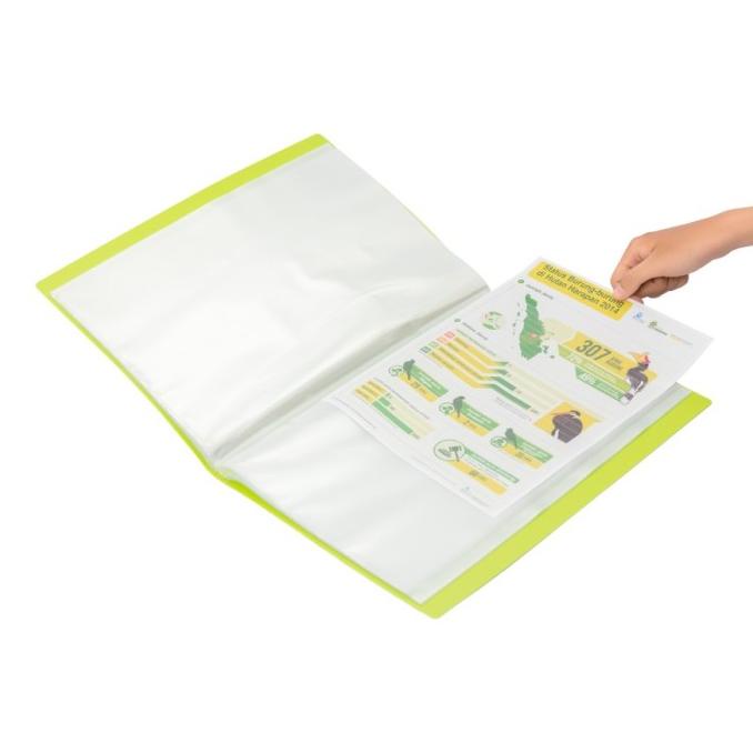 

DOKUMEN KEEPER | CLEAR HOLDER BANTEX F4 ISI 60 POKET 3187-65 LIME