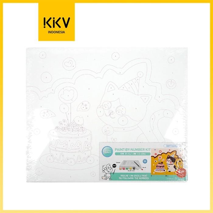 Terlaris Kkv Langer Paint By Numbers Diy Set Kanvas Cat Lukis Akrilik Kartun