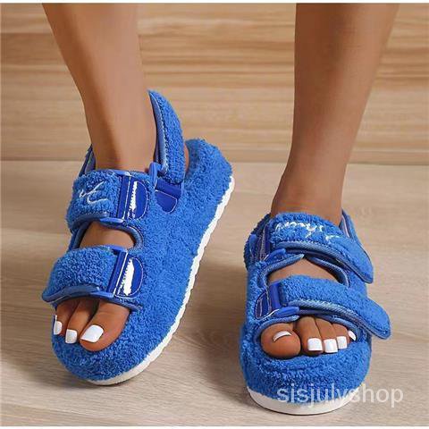 [✅BISA COD] #Sisjuly# Sandal wanita / sandal bawah tebal ujung bulat baru / sandal bawah tebal ukura