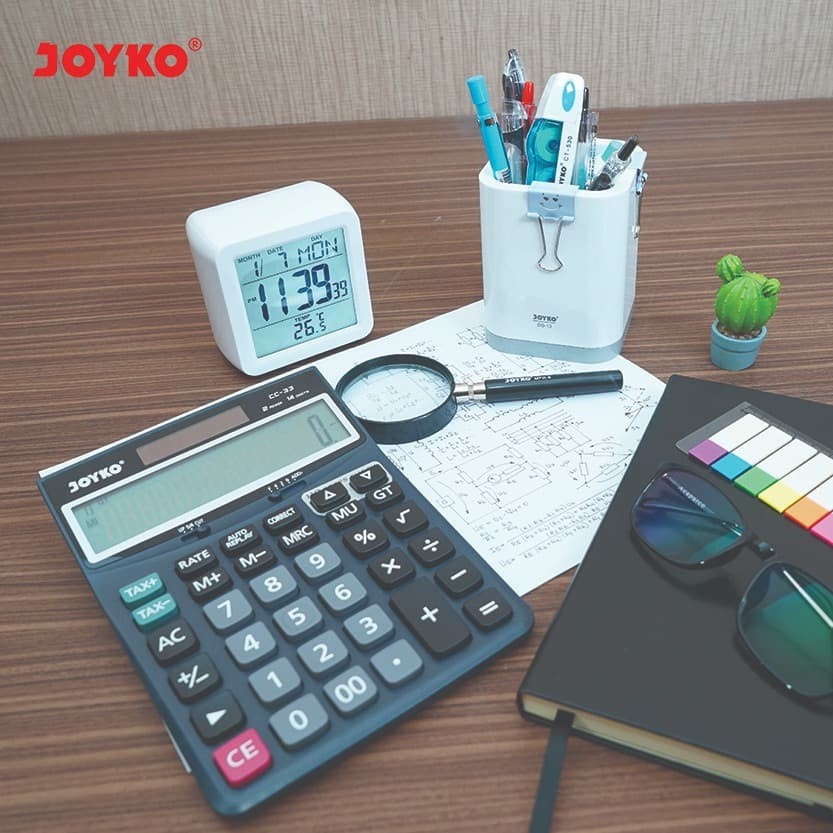 

Calculator Kalkulator Joyko CC-33 14 Digits Check Correct Rate Tax