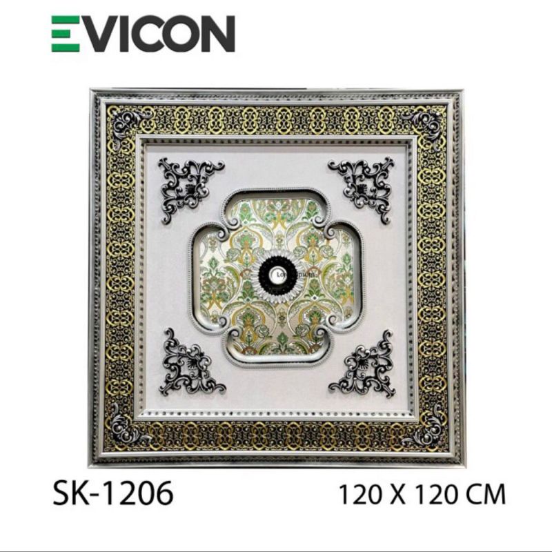 VICON Ornamen Lampu Besar 120x120cm / Ornamen Lampu Plafon Pvc / Ornamen Plavon PVC / lampu Plafon P