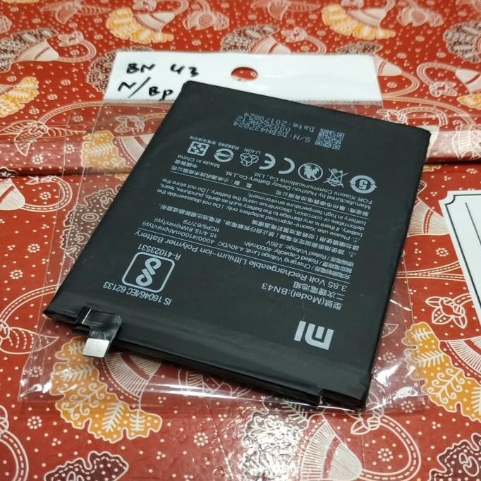 batt baterai xiomi xiaomi redmi note4x note 4x bn43 original 100%