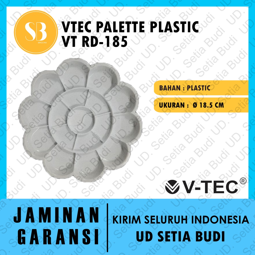 Palet Lukis Plastik V-Tec Plastic Palette VT-RD 185