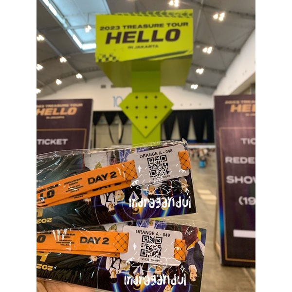 WTS TIKET TICKET KONSER CONCERT HELLO TREASURE DAY 2 ORANGE A