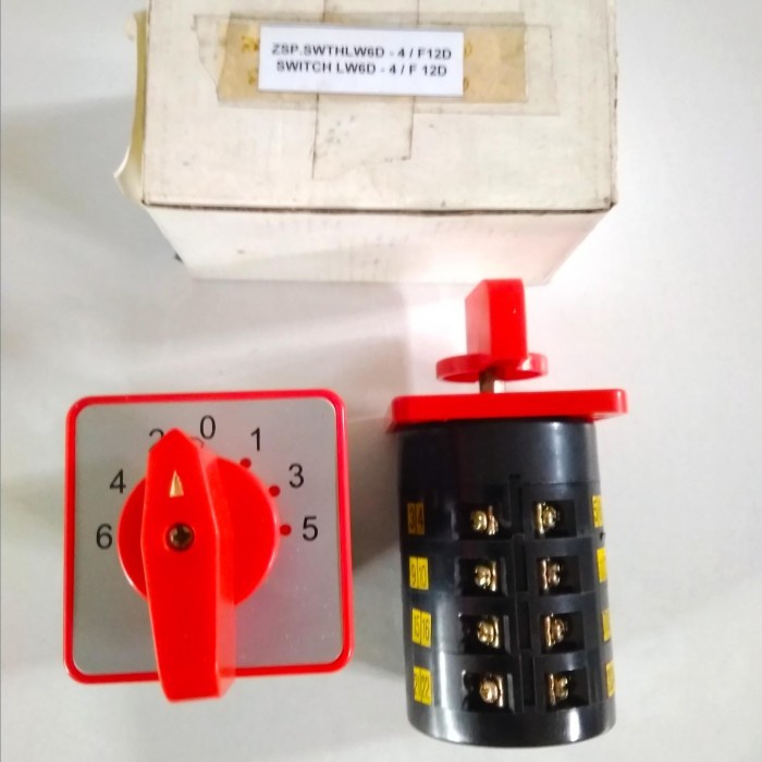 Switch Saklar Selector LW6D-4 F 12D Swit Selecktor Milling LW6D-4 F12D