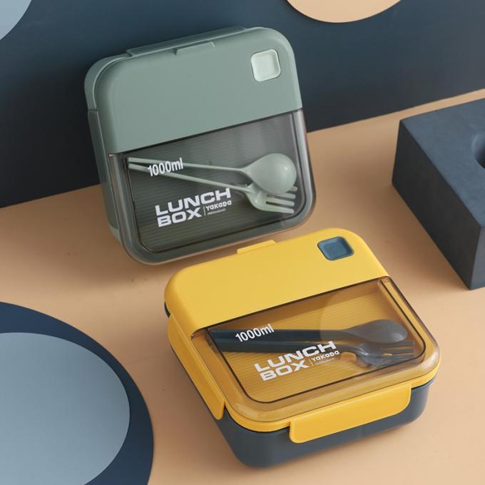 Kotak Makan 2 Sekat Anti Tumpah 1000 ML BPA FREE