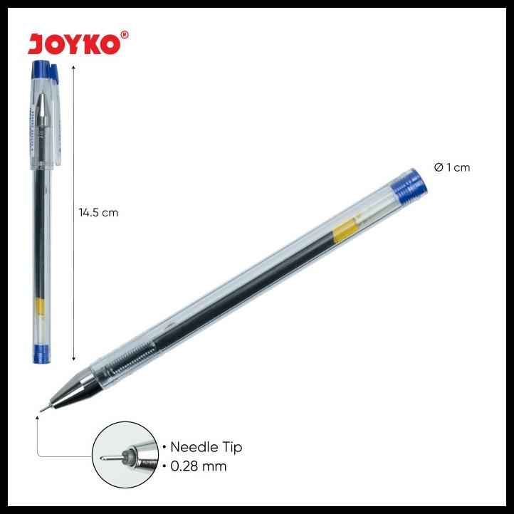 

Gel Pen Pulpen Pena Joyko Gp-266 Itech 2 0.28 Mm