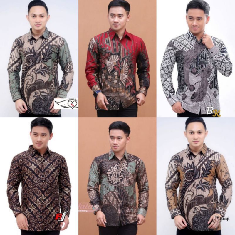 KEMEJA BATIK KATUN PREMIUM FASHION PRIA TERBARU MODIS TERKINI LENGAN PANJANG PENDEK KATUN PRIMA MURAH M L XL XXL