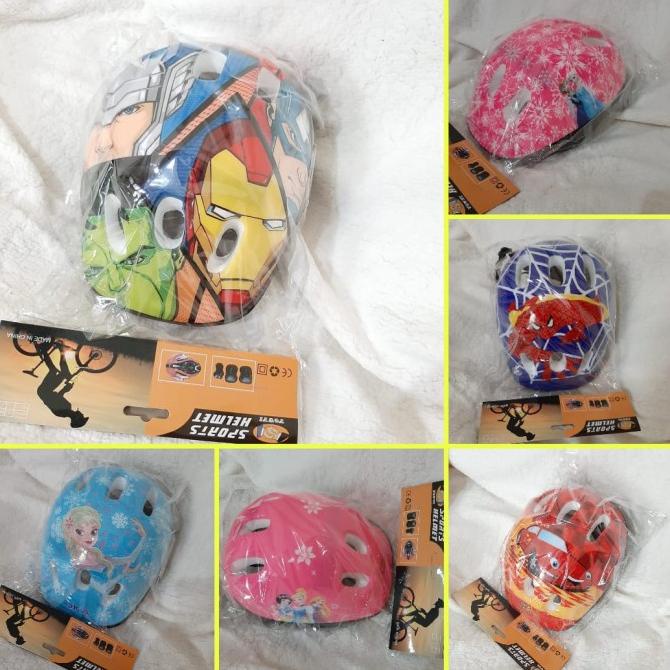 Helm sepeda sepatu roda anak kids laki perempuan skateboard