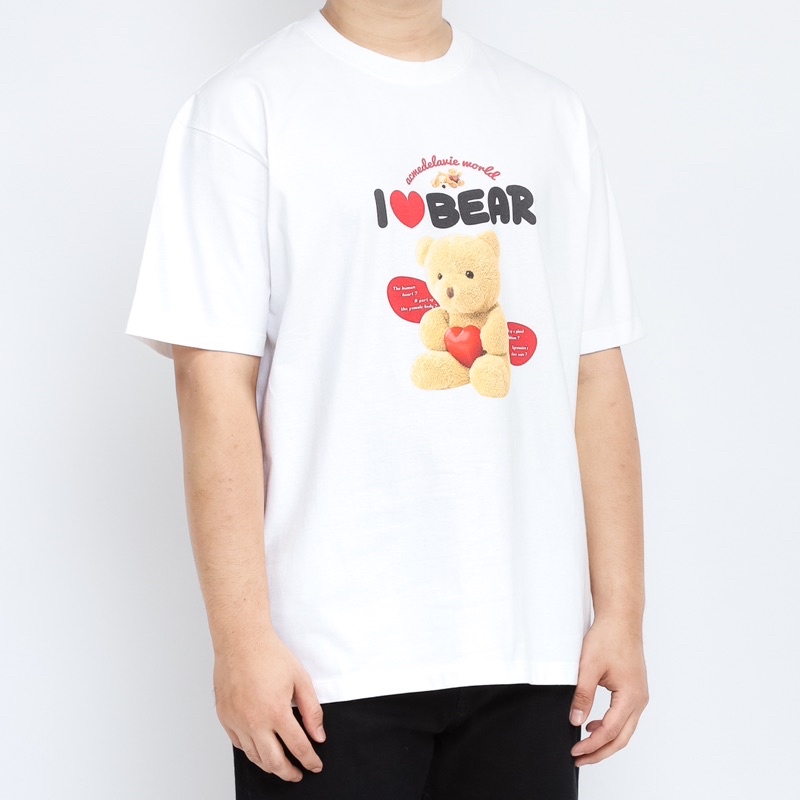 ADLV. I Love Bear White Tee