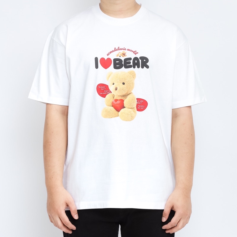 ADLV. I Love Bear White Tee