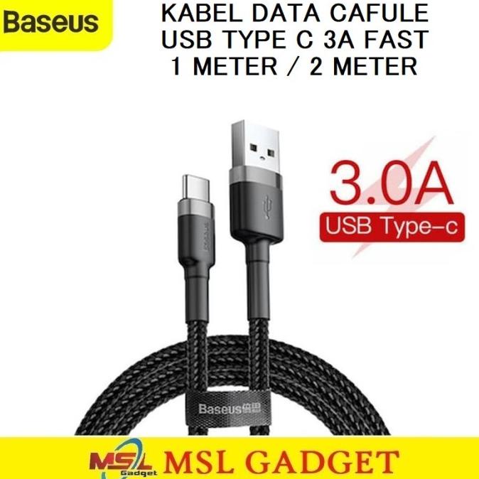 Baseus Kabel Data Panjang Type C 2M Fast Charging Cafule