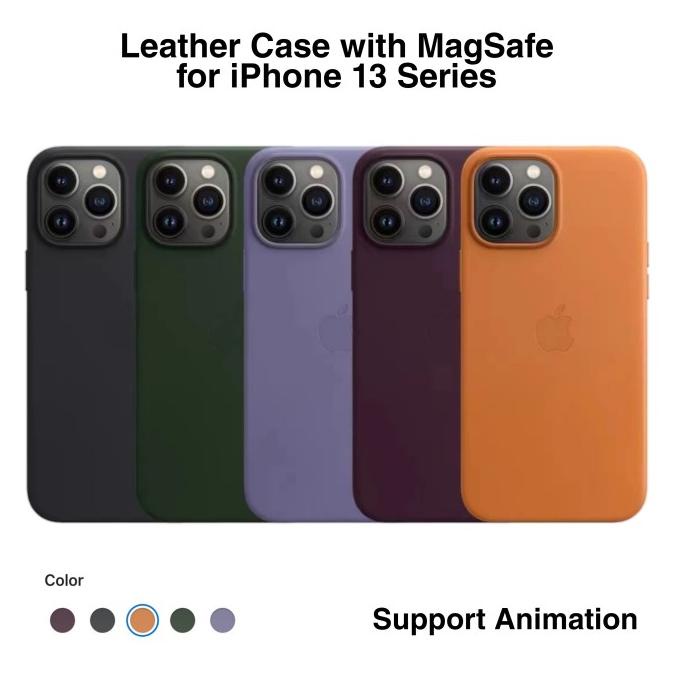 Leather Case MagSafe iPhone 13 / Mini / Pro / Max Magnetic Animation