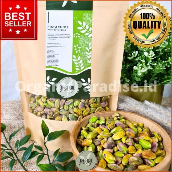 

Promo Pistachio Roasted 250gr/Kacang Pistachio Panggang Tanpa kulit Premium