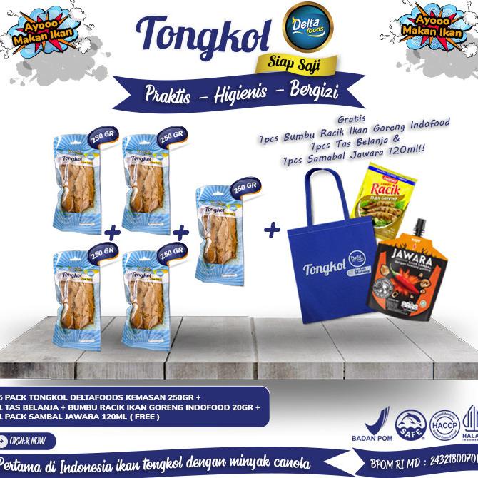 

Promo DeltaFoods - Ikan Tongkol Siap Saji Dengan Minyak Kanola Bundling 5