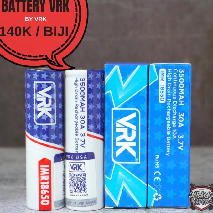 Vrk 18650 3500Mah 30 A Baterai Authentic